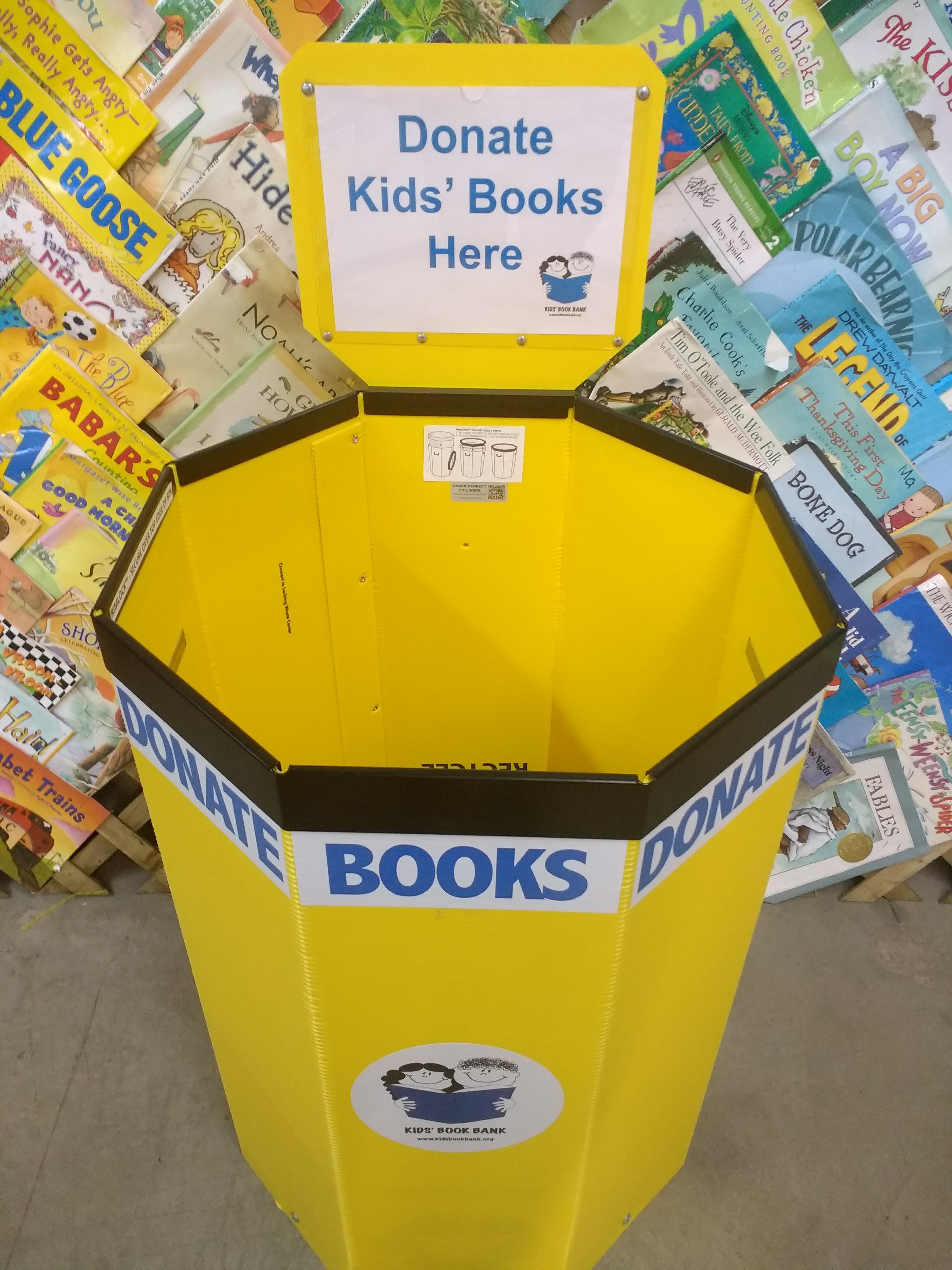 Cleveland Kids' Book Bank book drive collection bin