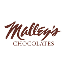 Malley's Chocolates logo in brown script